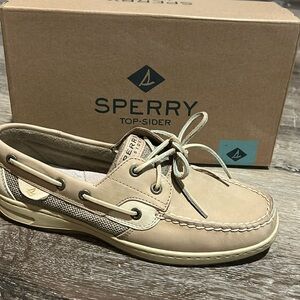 Sperry Tiefish Graphite Boat Shoes Womens 9 Nautical Leather Mesh Comfort Casual